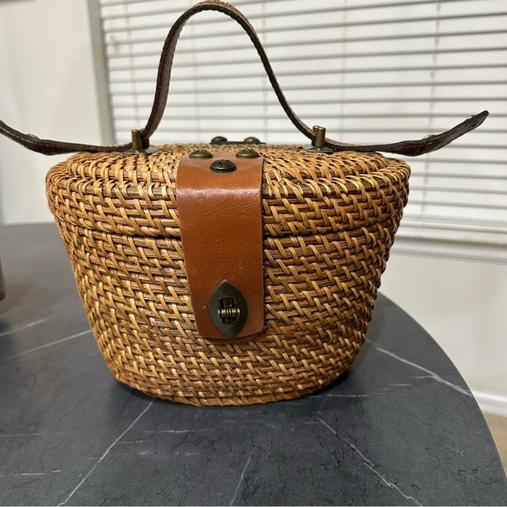 ✨PATRICIA NASH✨ Caselle woven spring handbag, EUC